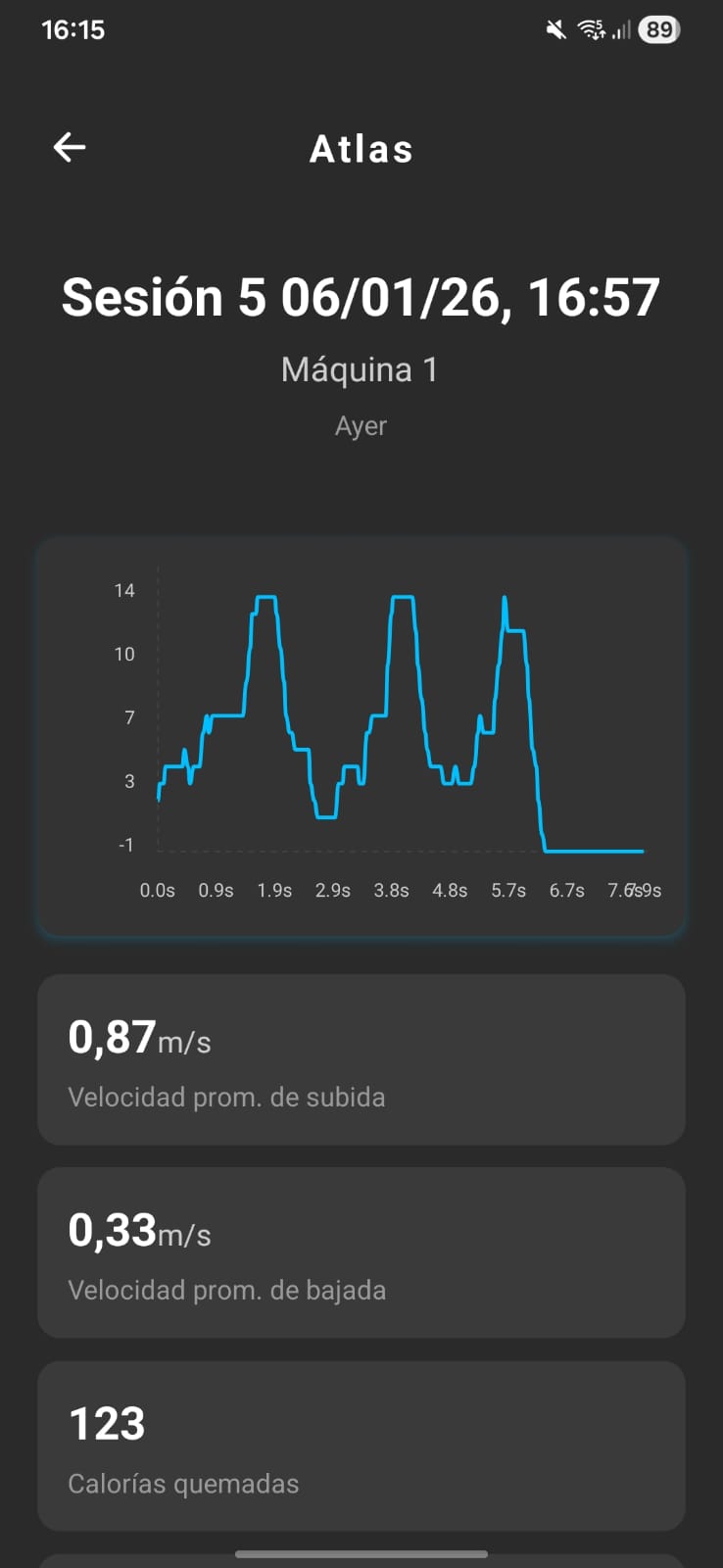 Seguimiento de ejercicios en tiempo real